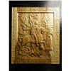 Image 1 : St George & The Dragon Orthodox Carved Wooden Icon, Plaque