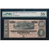 Image 1 : 1864 $10 T-68 Confederate PMG 58EPQ