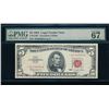 Image 1 : 1963 $5 STAR Legal Tender Note PMG 67EPQ