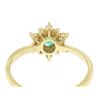 Image 6 : Quality 18k Solid Gold 1.06 ctw Emerald RARE Pear Diamond Halo Cocktail Ring