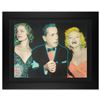 Image 1 : Ringo Daniel Funes -, "Marilyn, Bogart, and Bacall" Framed One-of-a-Kind Mixed M
