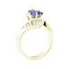 Image 4 : 1.64 ctw Sapphire And Diamond Ring - 14KT Yellow Gold