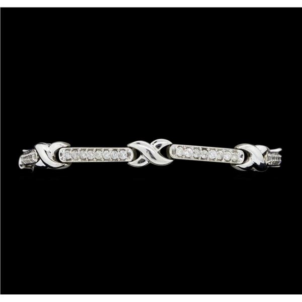 2.10 ctw Diamond Bracelet - 14KT White Gold