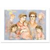 Image 1 : "Michael's Family" Limited Edition Lithograph (36" x 26") by Edna Hibel (1917-20
