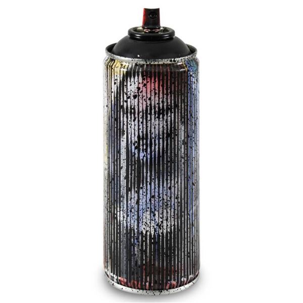 Mr. Brainwash, "Mona Lisa (Black)" Limited Edition Hand Painted Spray Can, Numbe