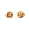 Image 1 : Chanel Gold Logo Earrings
