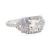 Image 1 : 1.51 ctw Diamond Ring - Platinum