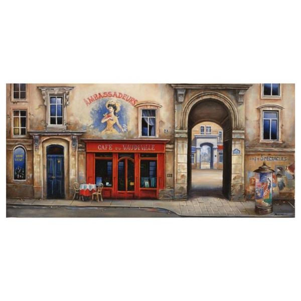 Alexander Borewko, "Cafe Du Vaudeville" Hand Signed Limited Edition Giclee on Ca