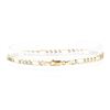 Image 2 : Pave Figaro Bracelet - 14KT Yellow Gold with Rhodium Plating