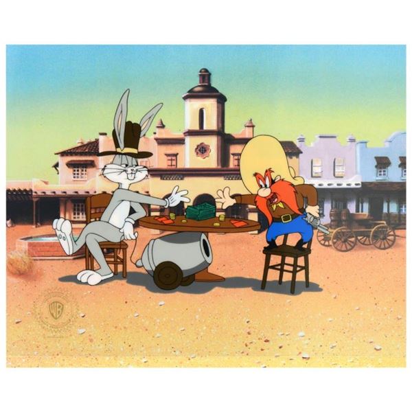 "Loaded Hands" Limited Edition Sericel with Background (Dated 1992) from Warner