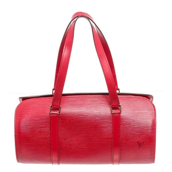 Louis Vuitton Red Epi Leather Soufflot Shoulder Bag