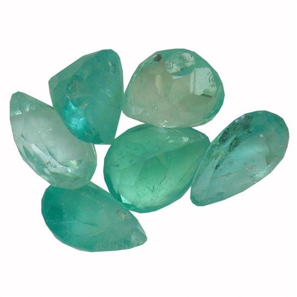 3.6 ctw Pear Mixed Emerald Parcel