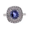 Image 1 : 3.10 ctw Sapphire and Diamond Ring - Platinum