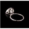 Image 3 : 14KT White Gold 0.51 ctw Diamond Ring