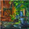 Image 2 : Elliot Fallas, "Zen Garden" Original Oil Painting on Canvas, Hand Signed with Le