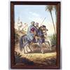 Image 1 : LIMOGES PORCELAIN PLAQUE decorated with Arab