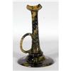 Image 1 : MAJOLICA GLAZE ART POTTERY CANDLESTICK LAMP,
