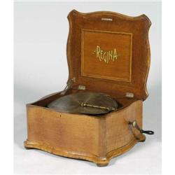 REGINA STYLE 50 DISK MUSIC BOX, with serpenti