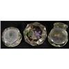 Image 3 : GROUP OF (3) ANTIQUE ART GLASS PAPERWEIGHTS,
