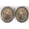 Image 1 : PAIR OF MINATURE PORTRAITS man in military un