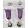Image 1 : PAIR OF PAK TONG HURRICANE CANDLE LAMP SCONCE