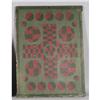 Image 1 : AMERICAN GREEN AND RED PAINTED PARCHESE GAMEB