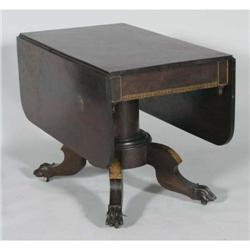 NEW YORK STENCILED EMPIRE BREAKFAST TABLE cir