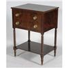 Image 1 : NEW YORK FEDERAL TWO-DRAWER MAHOGANY STAND wi