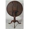 Image 2 : MAHOGANY TILT TOP TEA TABLE 30"diameter, 29"