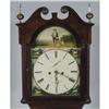 Image 2 : GEORGE III MAHOGANY TALL CLOCK with painted f