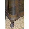 Image 2 : OAK PAW FOOT CHINA CABINET, with mirrored bac