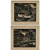 Image 1 : CAROLL THAYER BERRY pair of woodblock prints,