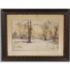 Image 1 : AMERICAN SCHOOL WINTER LANDSCAPE signed "Eise