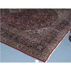 ROOMSIZE PERSIAN KASHAN CARPET, 9'10 x12'5 