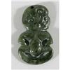 Image 1 : MAORI NEPHRITE JADE TIKI PENDANT 3" high, CON