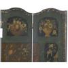 Image 2 : DUTCH STYLE PAINTED LEATHER SCREEN, 4 panels,