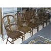 Image 1 : SET OF 8 WINDSOR STYLE CHAIRS, with pressed e