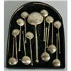 Image 1 : SET OF RUSSIAN SILVER SPOONS (12) each 5 1/8"