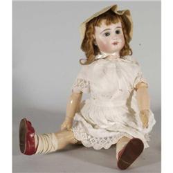 JUMEAU 25  DOLL, with crack in head, paper Ju