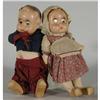 Image 1 : PAIR OF GOOGLEY EYE COMPOSITION DOLLS, with w