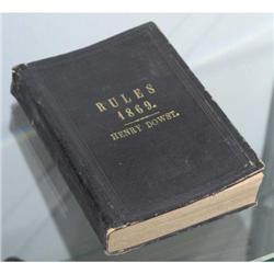 RULES, 1869 Rules of the Senate and House of