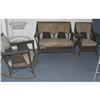 Image 1 : WICKER 3 PIECE PARLOR SET, early 20th century