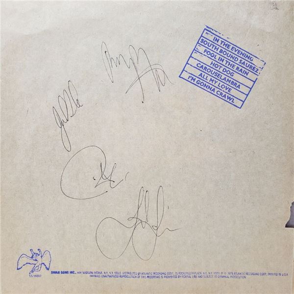 Signed , In Through The Out Door Album Cover