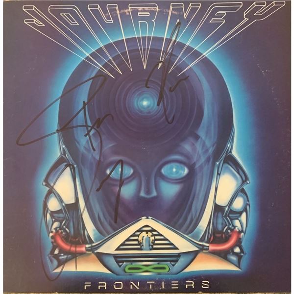 Signed Journey Frontiers Album Cover