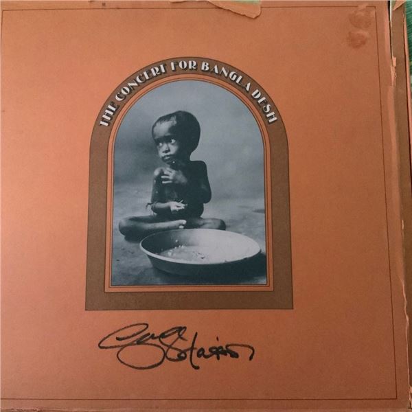 Signed George Harrison The Concert For Bangladesh Album Cover