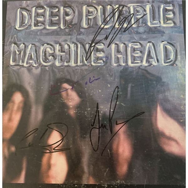 Signed Deep Purple Machine Head Album Cover