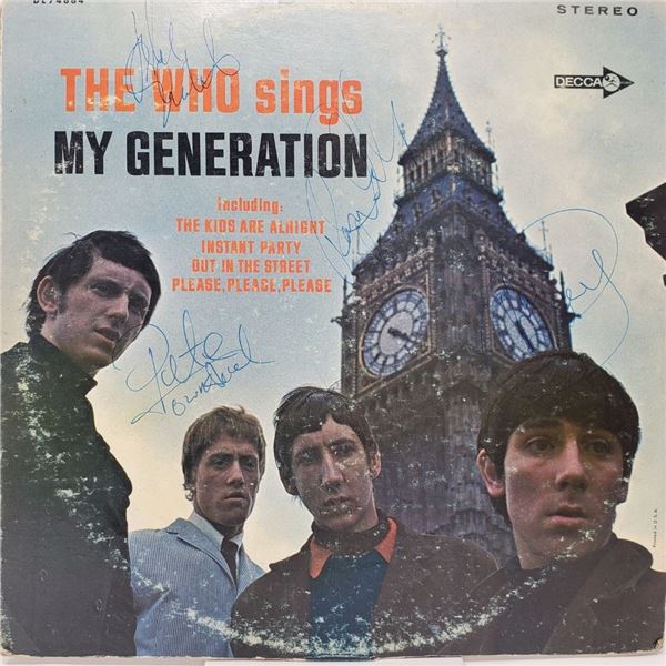 Signed The Who Sings My Generation Album Cover