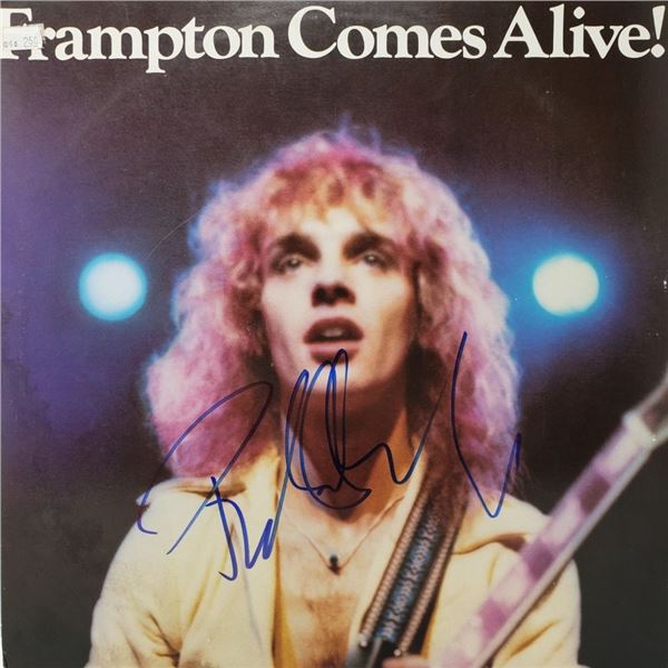 Signed Peter Frampton Frampton Comes Alive Album Cover