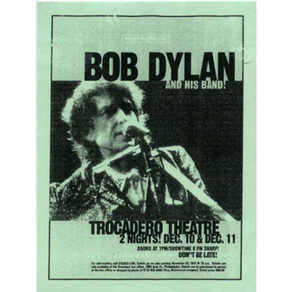 Original BOB DYLAN 1997 Concert Handbill