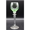 Image 1 : Steuben Single Clear to Green Goblet